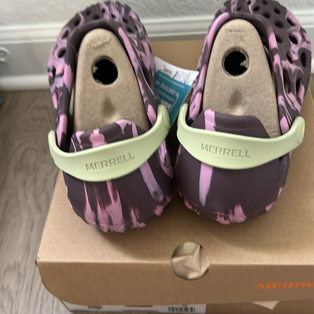 Merrell Hydro Moc Clog Water Shoe Purple  Tie Dye Comfort Casual Womens 8 NWT - Picture 5 of 6